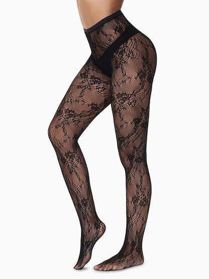 Jacquard Fishnet Tights